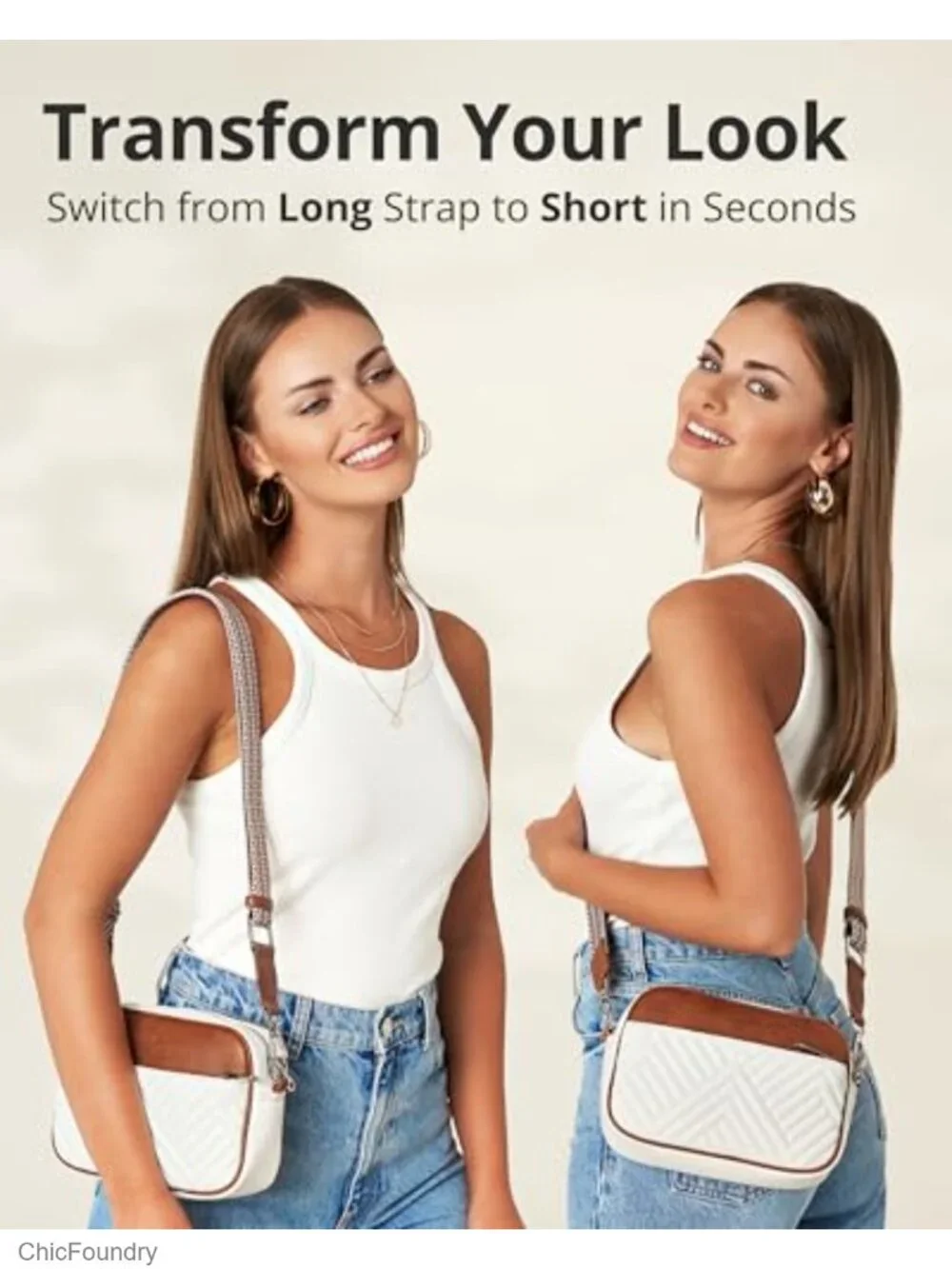 Quilted Crossbody Bag with Anti-Theft Clip, RFID Blocking, Faux Leather,